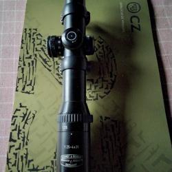 Lunette battue Schmidt et Bender 1.25x4x20 réticule lumineux avec montage Blaser.