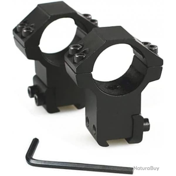 SUPPORTS FIXATIONS 11 MM NEUFS POUR LUNETTE POUR TIR SPORTIF OU CHASSE (GRAND)