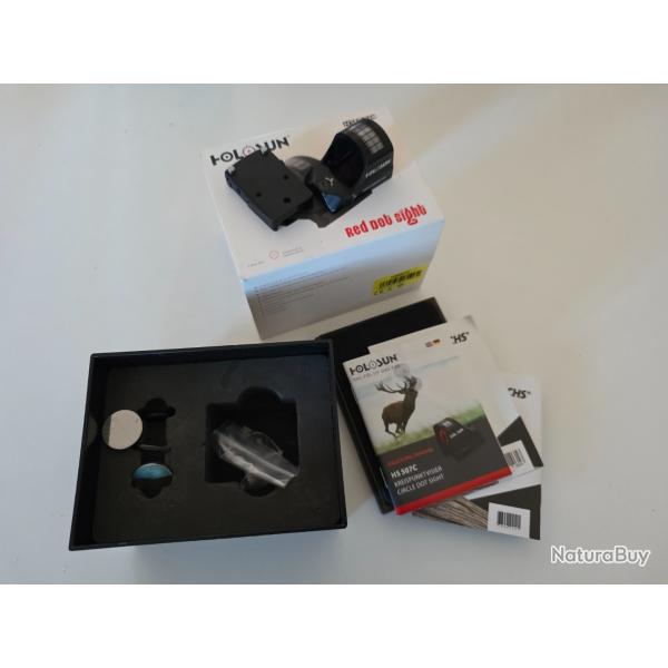 Holosun HS507C - Point rouge quasi neuf avec bote et accessoires