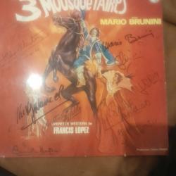 Vinyle les trois mousquetaire (signature authentique)