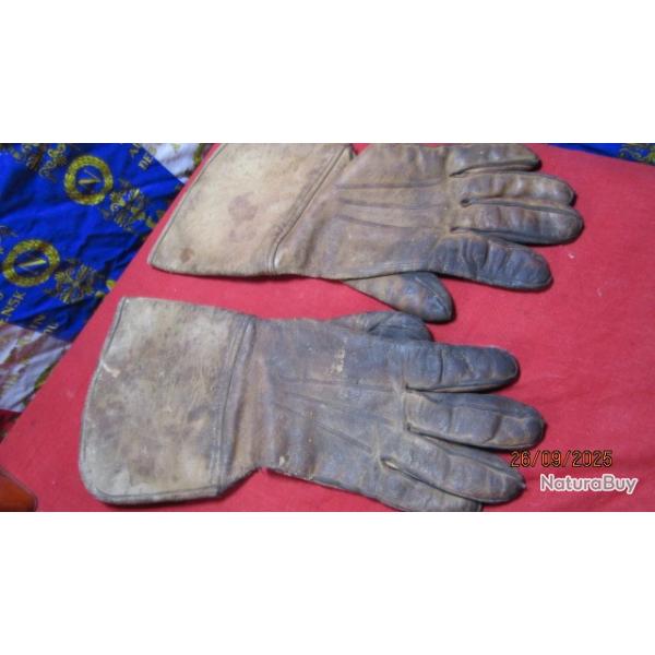 gant pilote conducteur  USA US army air force seconde guerre ww2 motard parachutiste