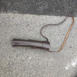 Étui cuir lunette de précision vintage ZF