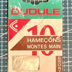 Lot de 8 hameçons Dudule No14 montés sur Nylon 14/100