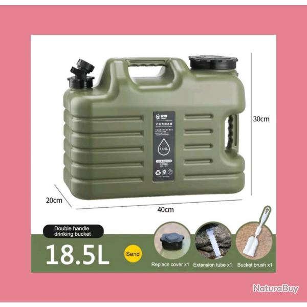 Bidon de stockage d'eau 18.5 L (envoi gratuit)