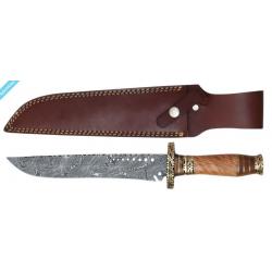 DAMAS - COUTEAU 39 CM TECK & ÉTUI CUIR