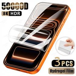 3 Film Hydrogel Protection Ecran pour iPhone, Smartphone: iPhone 15