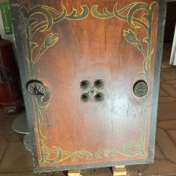 Collectionneur vintage :porte de coffre fort décoration main