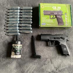 Pistolet Asg CO2  cz 75 p-07 duty