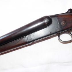 Fusil juxtaposé artisanal de Saint Etienne en calibre 12 à 1 euros sans prix de réserve !