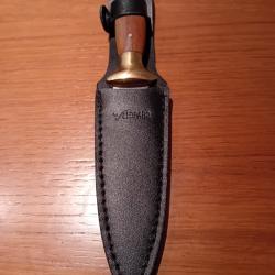 Dague de chasse L&eacute;opard avec son etui Voir Photos