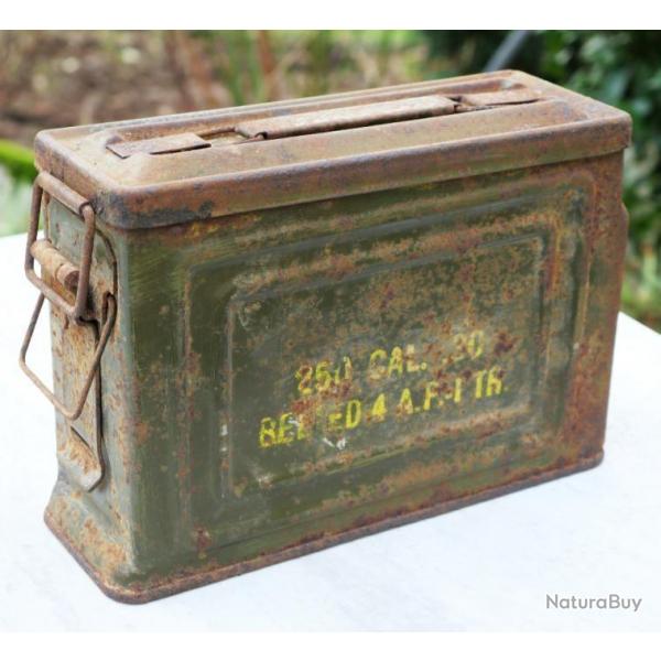 US ARMY - Caissette munitions US mitrailleuse 30M1 Browning 1919 - BRA25BUS001