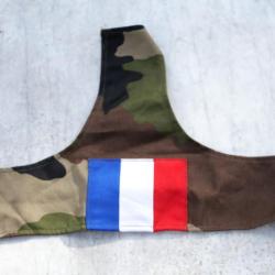 ARMÉE FRANÇAISE brassard drapeau français pour OPEX BBR sur fond CAMO T4 ref LBV25VET025