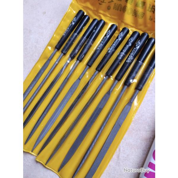 A SAISIR - Jeu de 10 limes aiguille diverses formes NEUVES