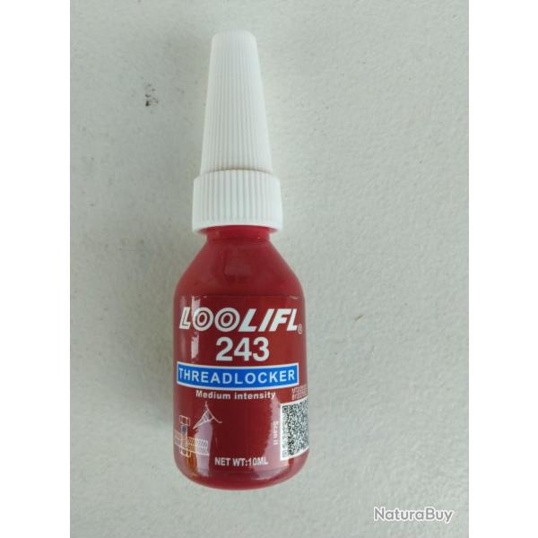 A SAISIR Flacon de 10ml de frein filet bleu 243 freinage normal NEUF