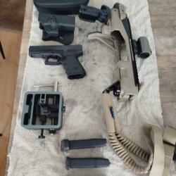 GLOCK19 GEN IV + KPOS + OPTIQUE + ACCESSOIRES