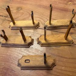 support bois par ébéniste pour revolver et pistolet 2  eme  lot