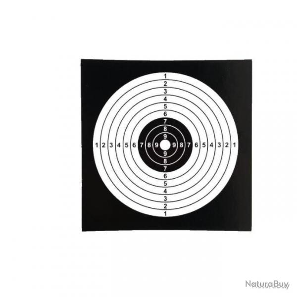 100 cibles tir carabine 14x14cm - LIVRAISON GRATUITE