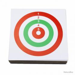 100 cibles en carton 14x14cm - bicolore - LIVRAISON GRATUITE