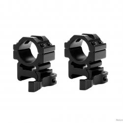 2x colliers de montage profil bas 25.4mm pour rail 20 mm - LIVRAISON GRATUITE