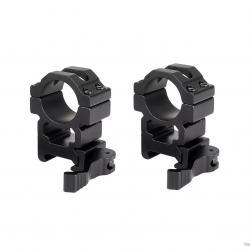 2x colliers de montage profil bas diamètre 25.4mm pour rail 20 mm - LIVRAISON GRATUITE