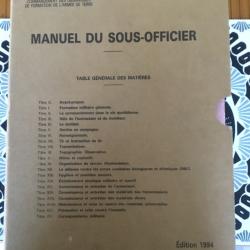 Manuel du Sous Officier TTA 150 Édition 1994