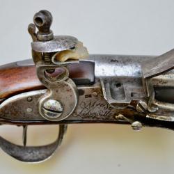 Pistolet à silex de cavalerie mle 1763/66 fabrication révolutionnaire manufacture de Libreville an 3