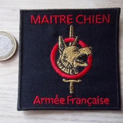 écusson militaire maître chien armée Française insigne collection