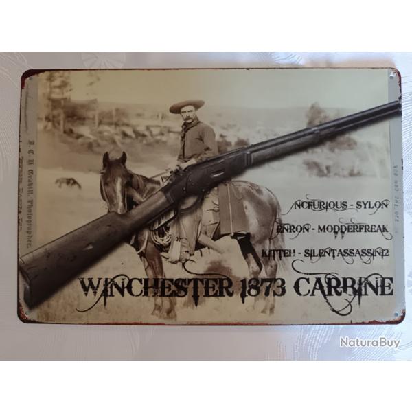 Plaque publicitaire WINCHESTER rectangulaire