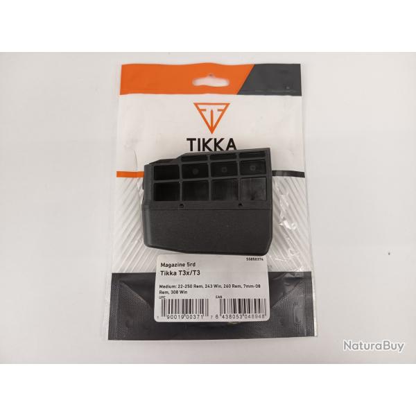CHARGEUR TIKKA T3 LONG NOIR 3CPS CALIBRE MEDIUM