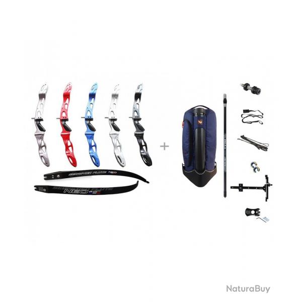 Kit arc Classique Comet Neo/Sebastien Flute droitier bleu 66  18#
