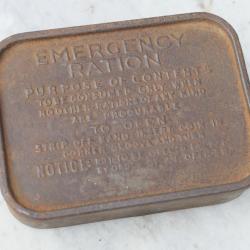 W/|D  - Boite emergency ration britannique pour troupe de choc ou première ligne VIM25EME001 - WWII