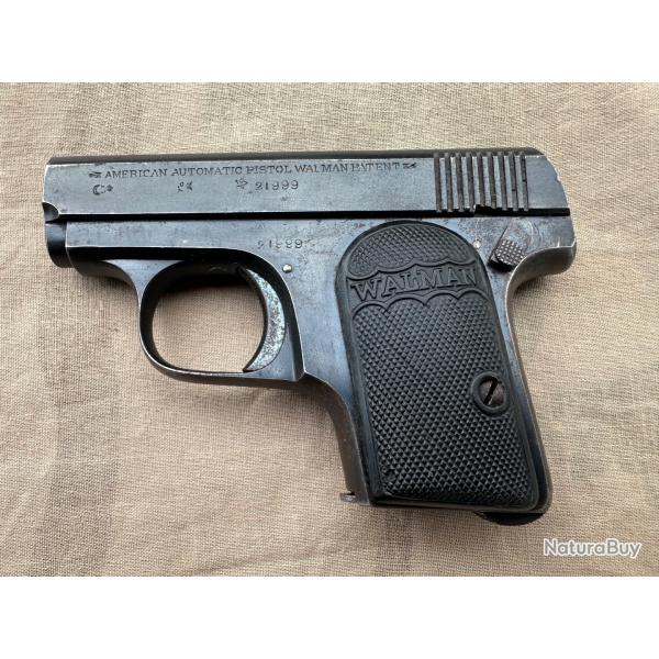 pistolet WALMAN American Automatic Pistol - 6,35mm