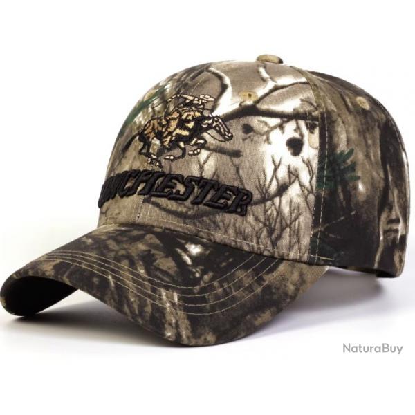 WINCHESTER CASQUETTE CHASSE CAMOUFLAGE REGLABLE MIXTE HOMME FEMME