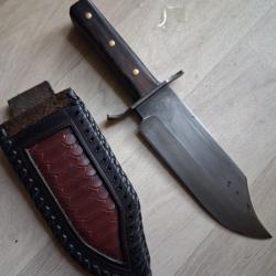 Couteau artisanal Bowie old west