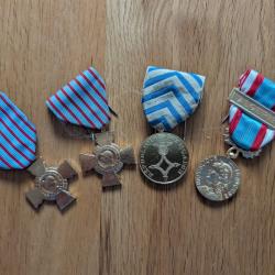 Lot de 4 m&eacute;dailles d'Ancien d'Alg&eacute;rie