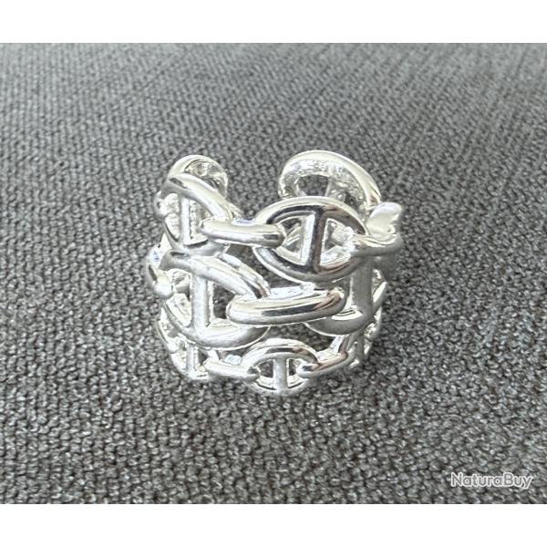 Herms - Bague Chane d'ancre Enchane - grand modle - HERMES - taille 53