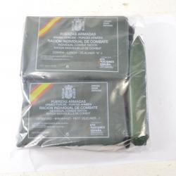 Ration de combat Armée Espagnole, Espagne. Dejeuner+ (2 repas). Surplus survie chasse airsoft trails