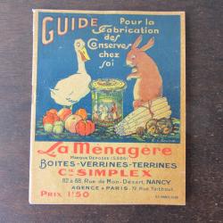Guide ménagère Cie Simplex 1920
