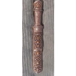 ANCIEN POIGNARD TIBÉTAIN DU XIX SIÈCLE EN ARGENT
