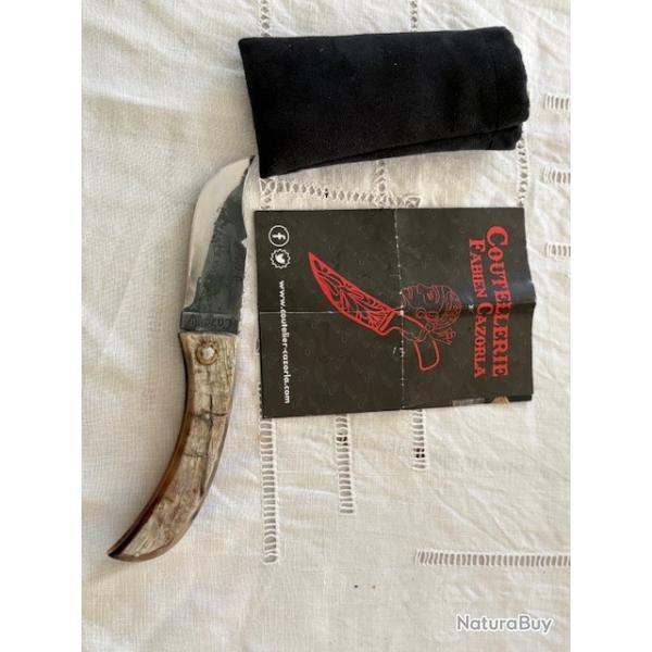 COUTEAU CORSE ARTISANAL brut de forge