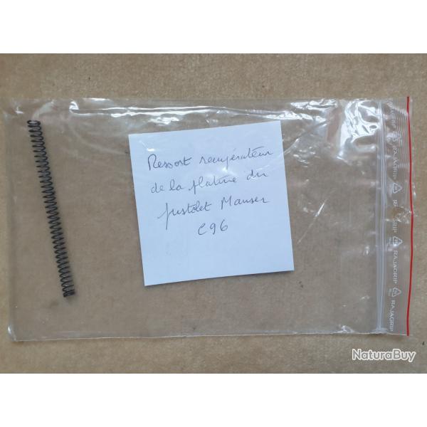 Ressort rcuprateur platine pistolet Mauser C96
