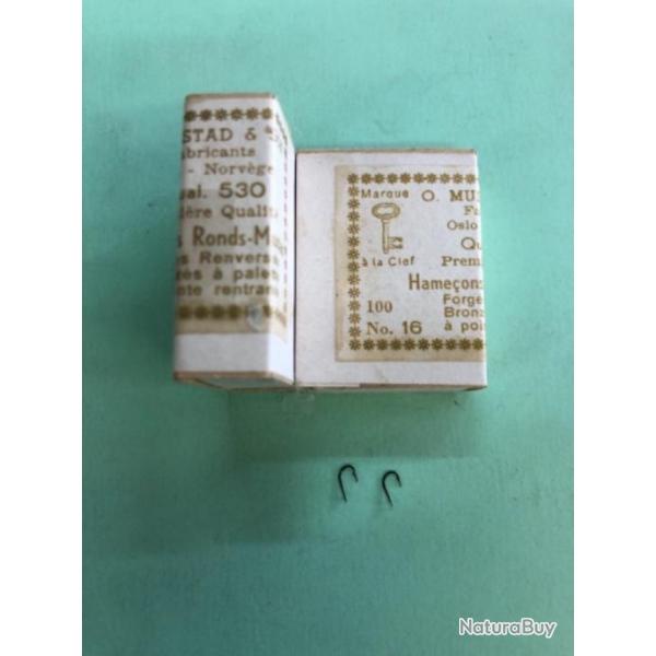 40 Hameon n 16 palette ref 530 forg bronz renvers pointe rentrante simple peche anglaise mustad