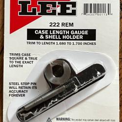 case lenght gauge & shell holder 222 REM + douilles tirées