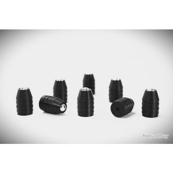 Slug .36 AEROBILLE  bille d'acier pour poudre noire / lot 100 sabot bille acier