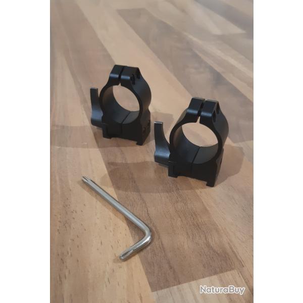 Colliers QD Warne Maxima 201LM - 25.4mm / Medium profile acier