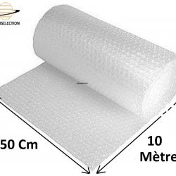 Rouleau De Papier Bulle 50cm Larg x 10 mètres Long Film Protecteur Emballage