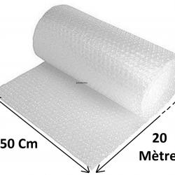 Rouleau De Papier Bulle 50cm Larg x 20 mètres Long Film Protecteur Emballage