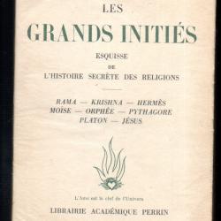 les grands initiés esquisse de l'histoire secrète des religions d'édouard schuré , orphée, jésus,