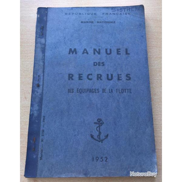 Manuel des nouvelles recrues de la Marine National 1952
