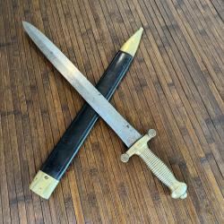 SUPERBE GLAIVE 1831 D'INFANTERIE DE LA MANUFACTURE ROYALE DE KLINGENTHAL MARS 1832 MONOMATRICULE